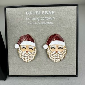 Baublebar Santa Earrings Coming to Town Claus for Celebration Earrings‎